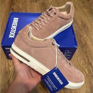 BIRKENSTOCK Bend Low pink leather lace up shoes sneakers women’s eur 39 new